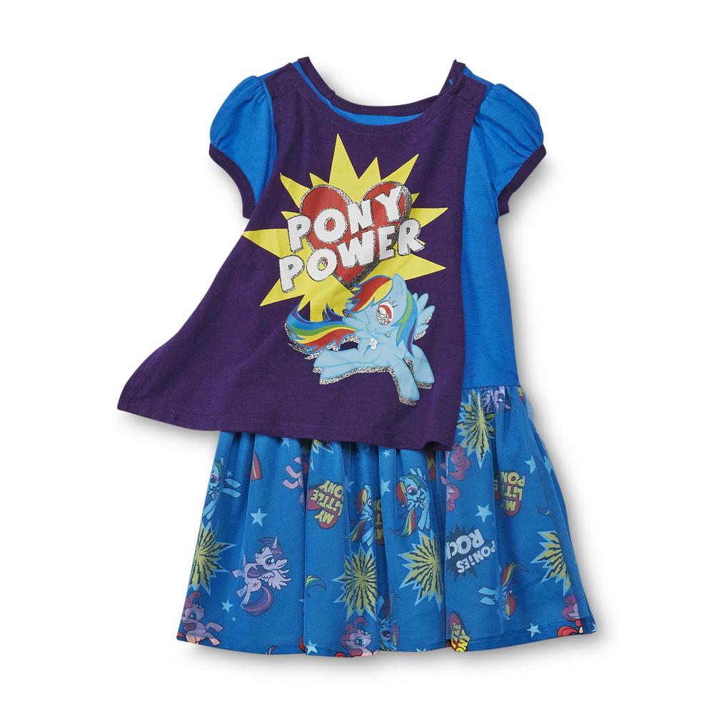 My Little Pony Toddler Girl's Dress & Cape