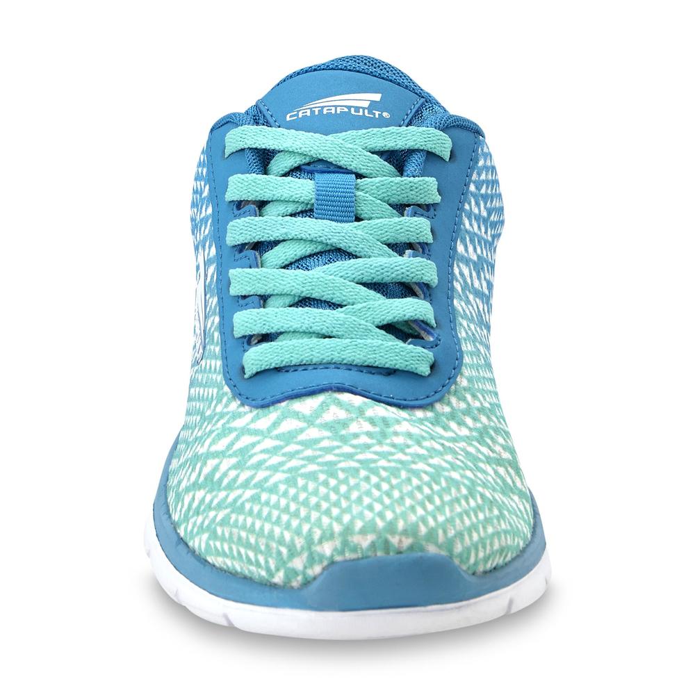 CATAPULT Women's Etch Blue/Green/White Running Shoe