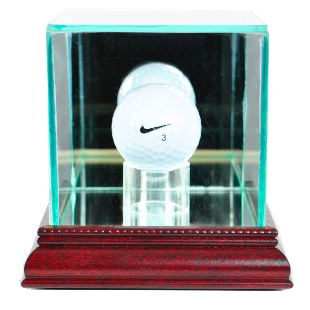 Perfect Cases Golf Ball Display Case with Cherry Finish