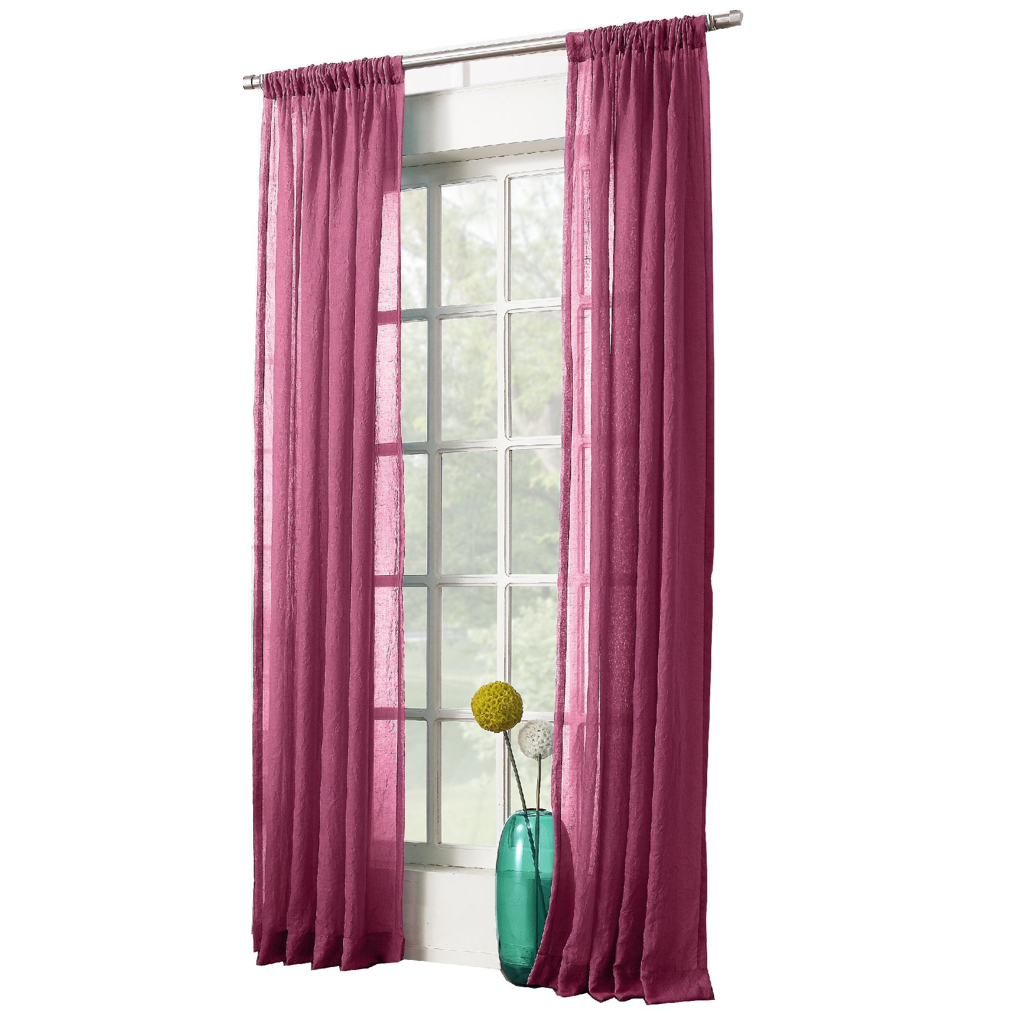 Laos Relaxed Crushed Sheer Curtain 50x63