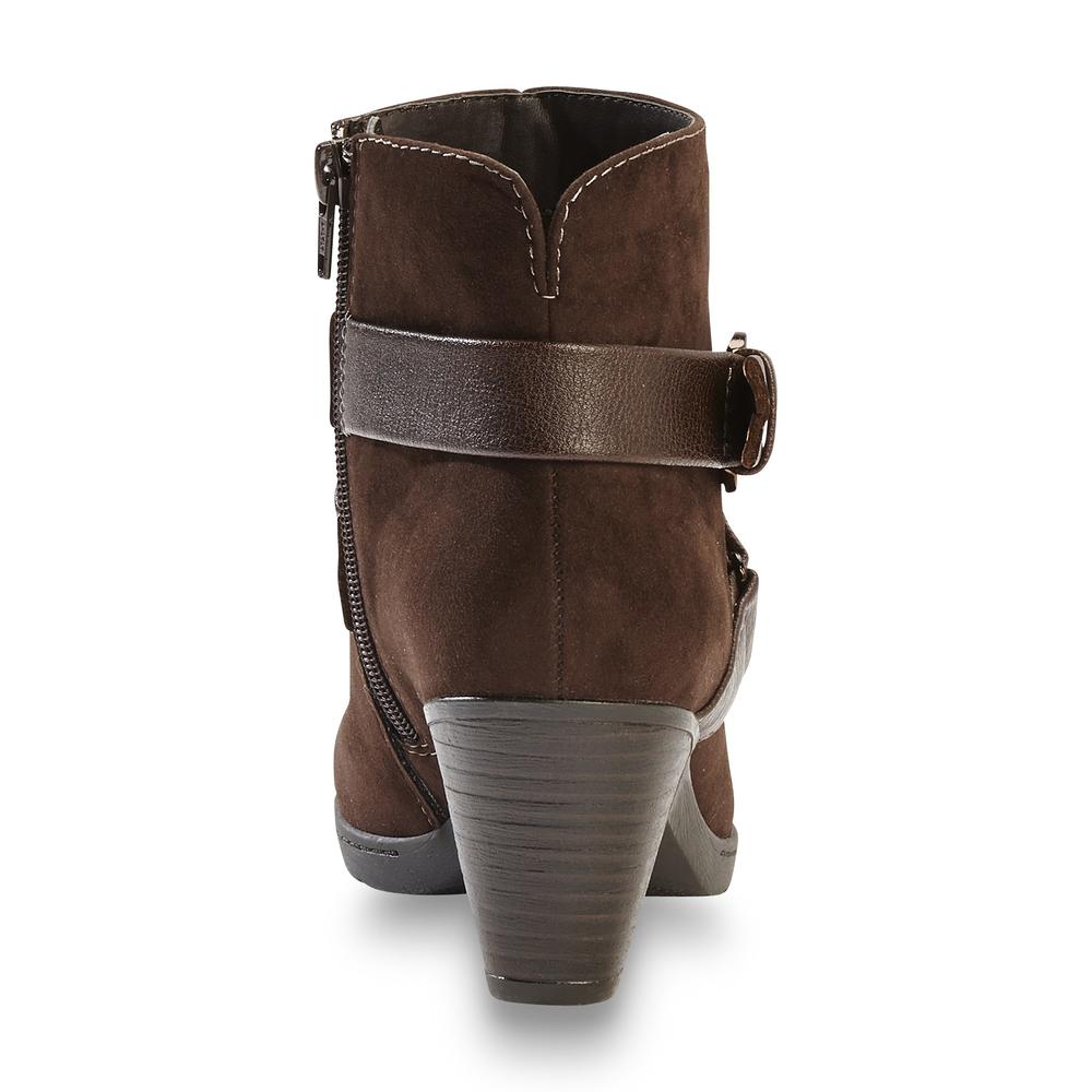 I Love Comfort Women's Ponce Brown Ankle Bootie