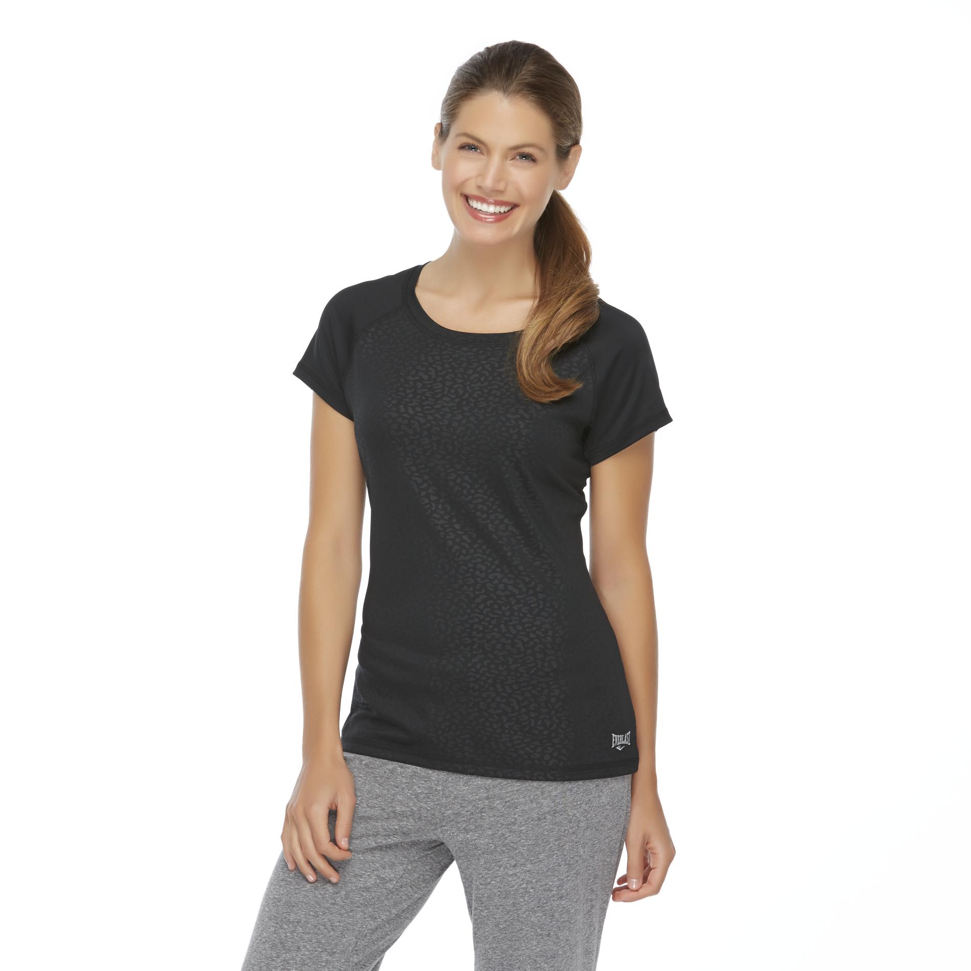 Everlast&reg; Women's Athletic T-Shirt - Leopard Print