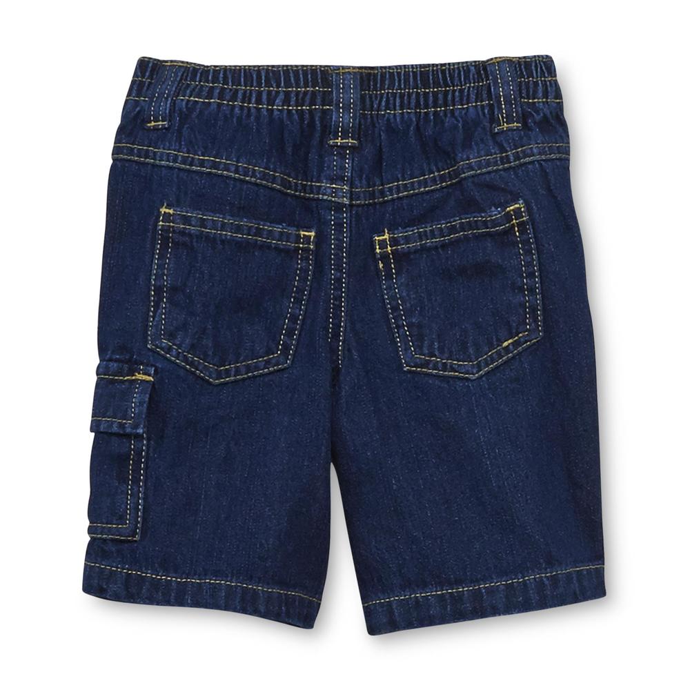 Boys Rock Toddler Boy's Button-Front Shirt & Jean Shorts - Plaid