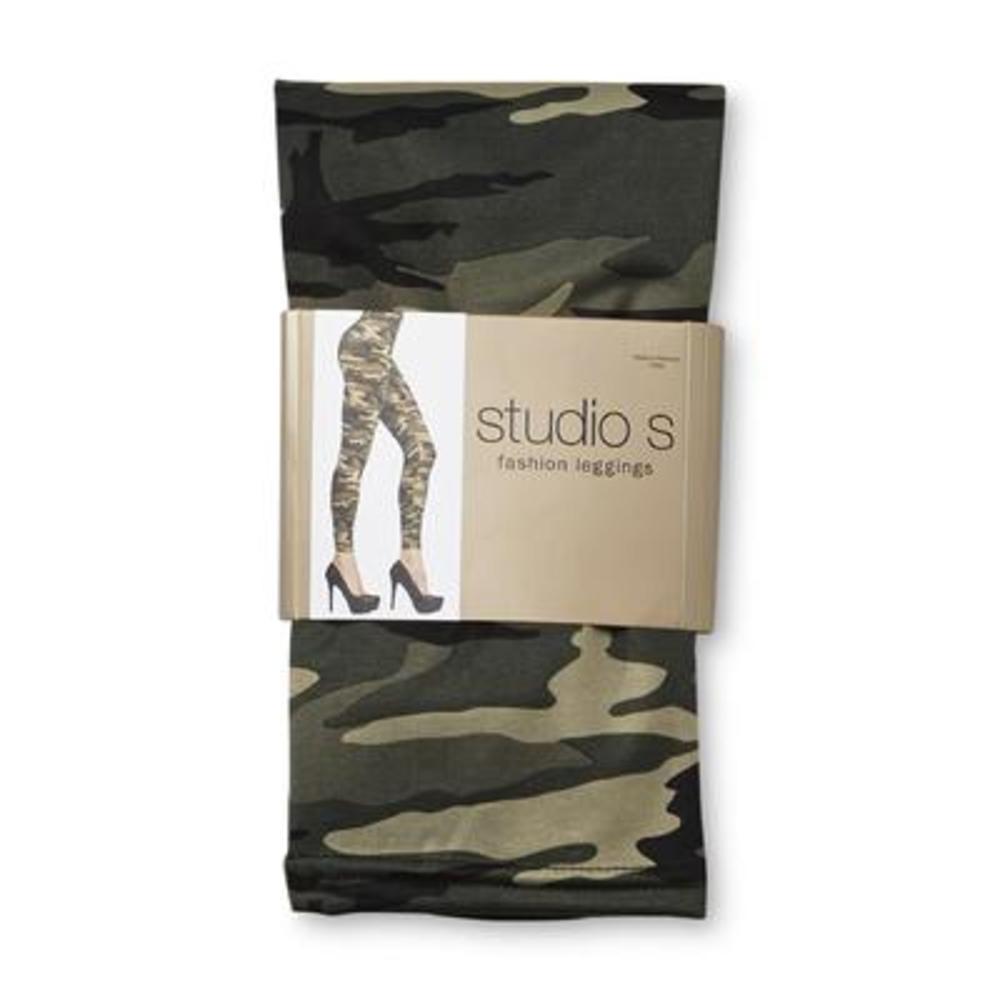 Studio S Women's Knit Leggings - Camo