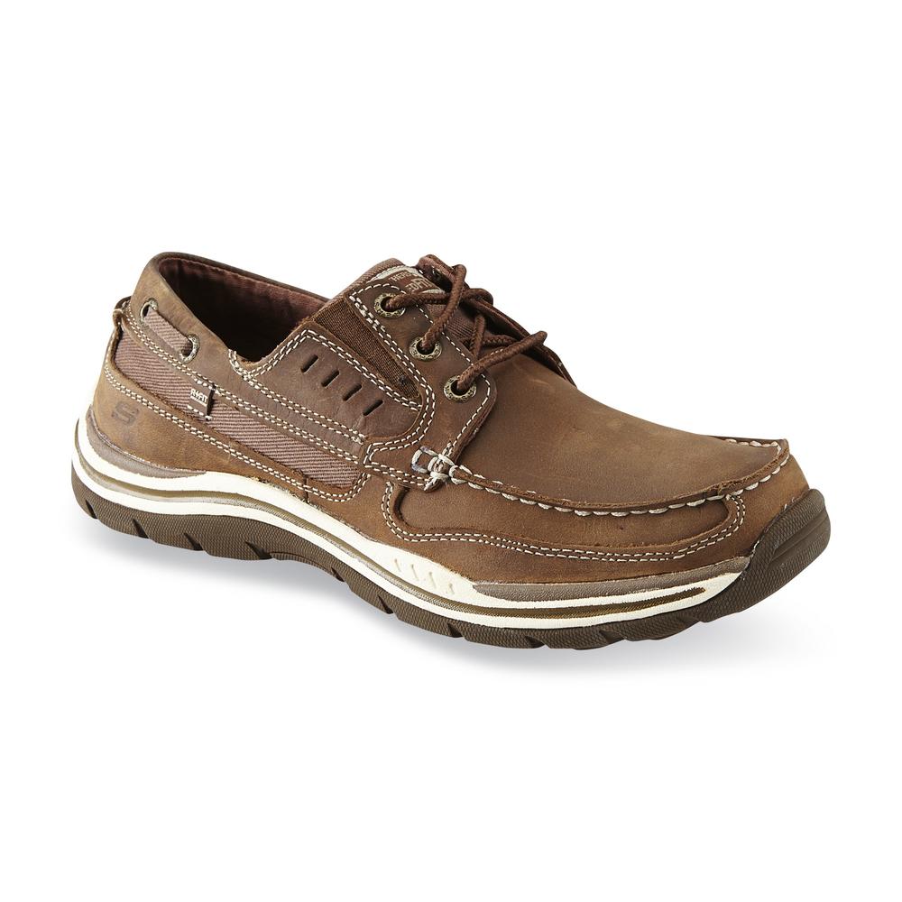Skechers Men's Expected Gembel Brown Relaxed Fit Comfort Shoe