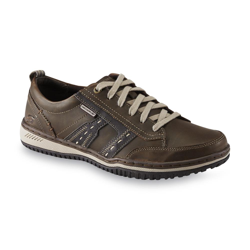 Skechers Men's Starline Latman Relaxed Fit Leather Oxford - Brown