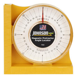 Johnson Level 700 Johnson Level Plastic Magnetic Protractor Angle Locator 700