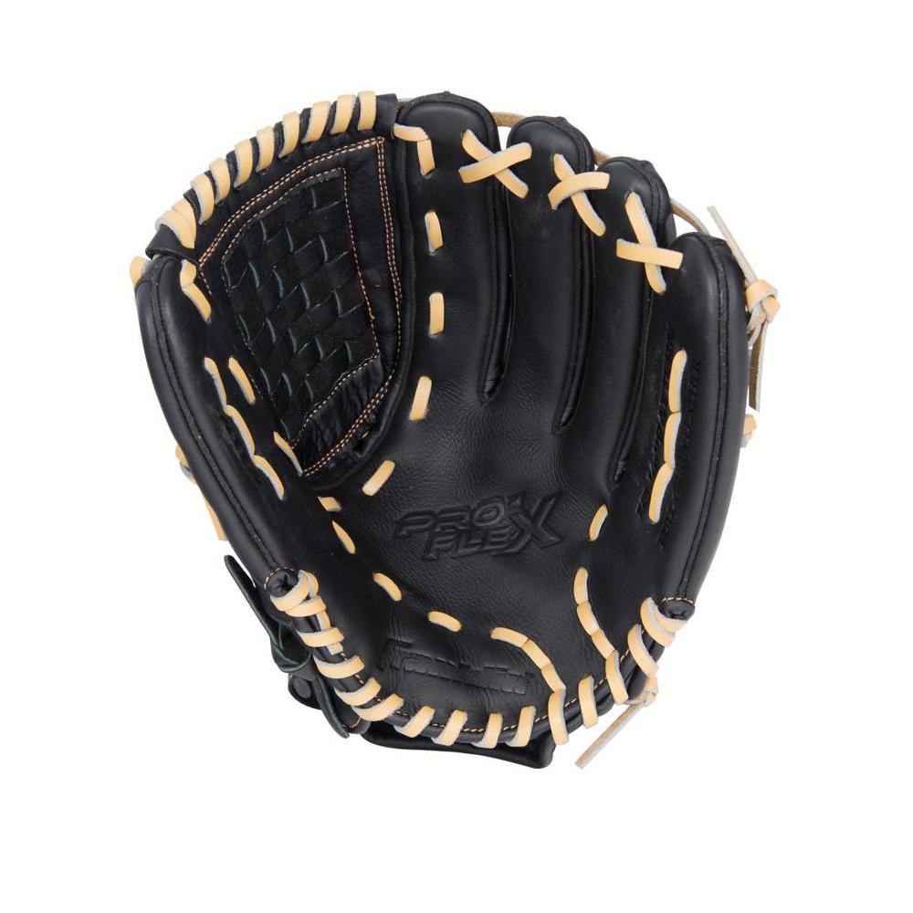 Franklin Sports 4113L 12.5" Pro Flex® Hybrid Series Left Handed Thrower Baseball Glove - Black/Camel