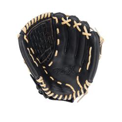 Franklin Sports Pro Flex Hybrid Series Baseball Fielding Glove, Right Hand Throw, 12.5-Inch, Black/Camel
