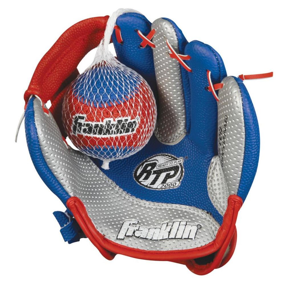 Franklin Sports Air Tech 9" Baseball Glove Right Handed Thrower with Ball