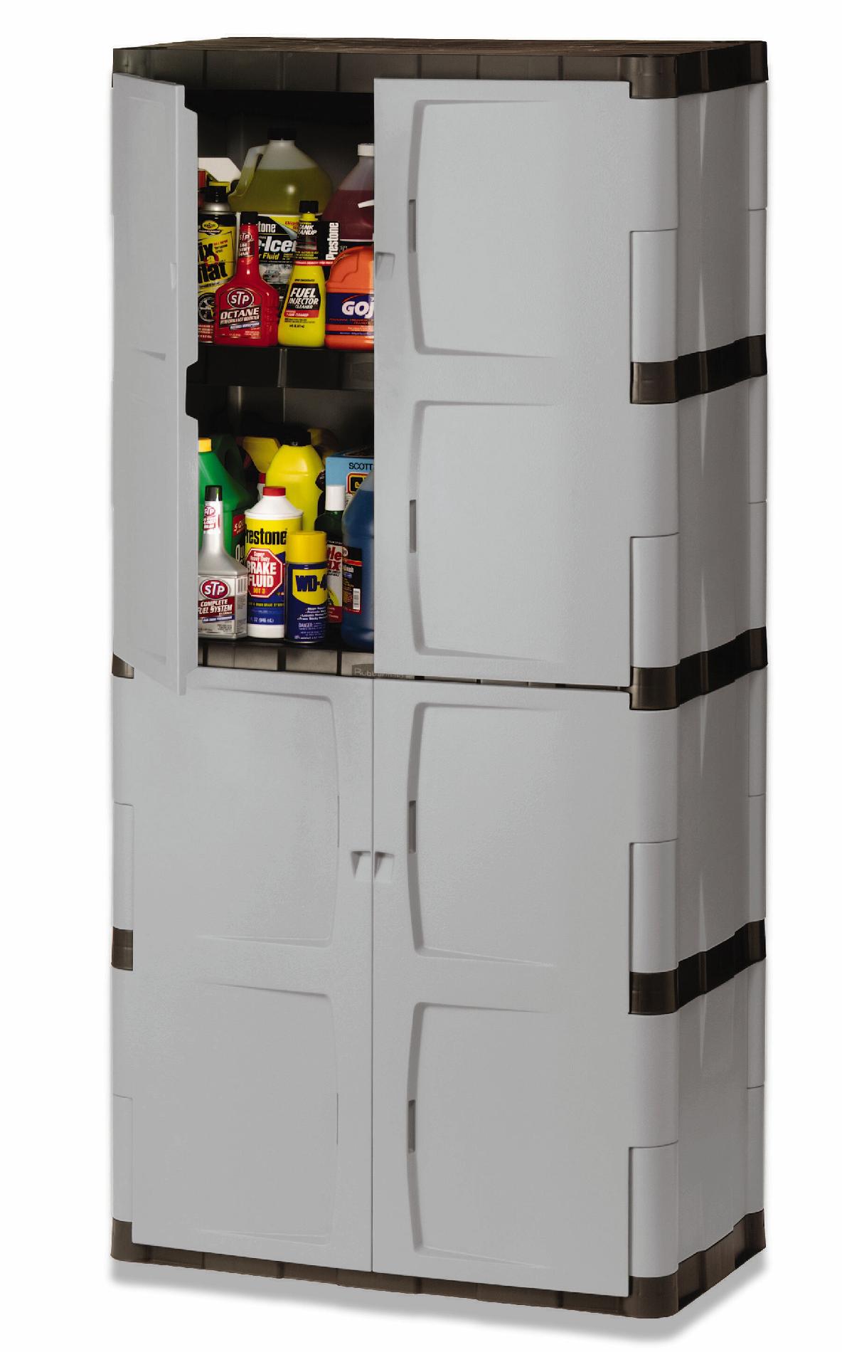 Full Double Door Cabinet, Plastic Storage Cabinets For Garage