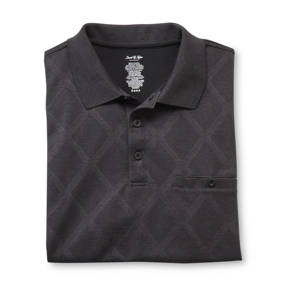 David Taylor Collection Men's Pocket Polo Shirt - Diamond
