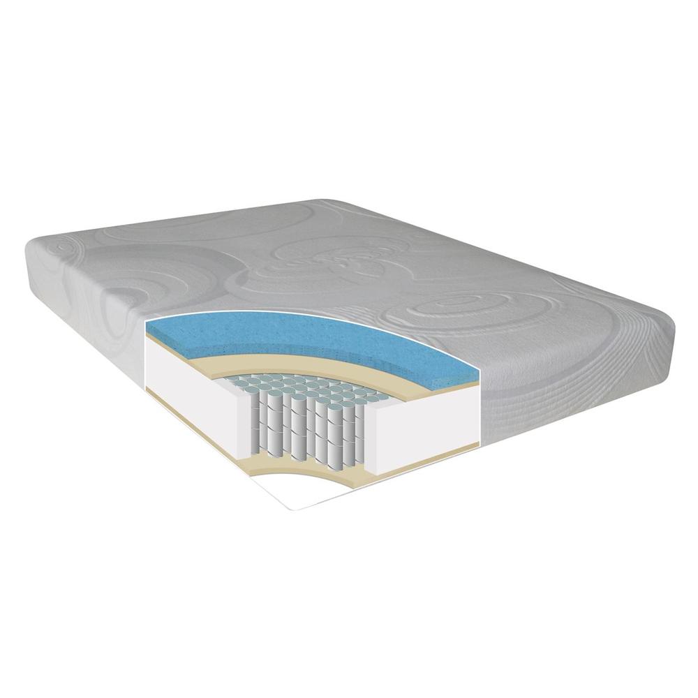 Night Therapy 9" Gel Infused Memory Foam and Spring Mattress & Smartbase Set-King