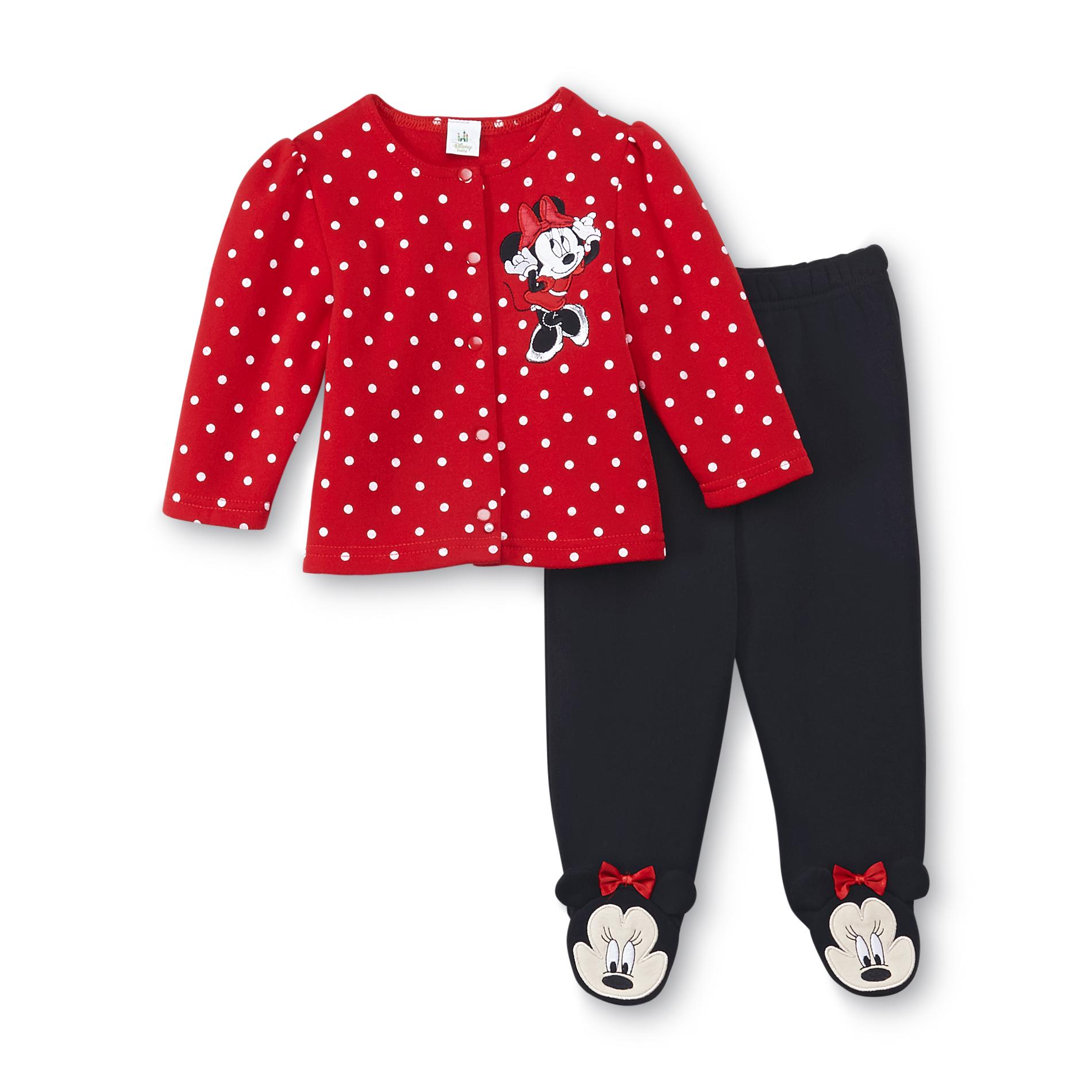 Disney Minnie Mouse Newborn Girl's Cardigan & Pants