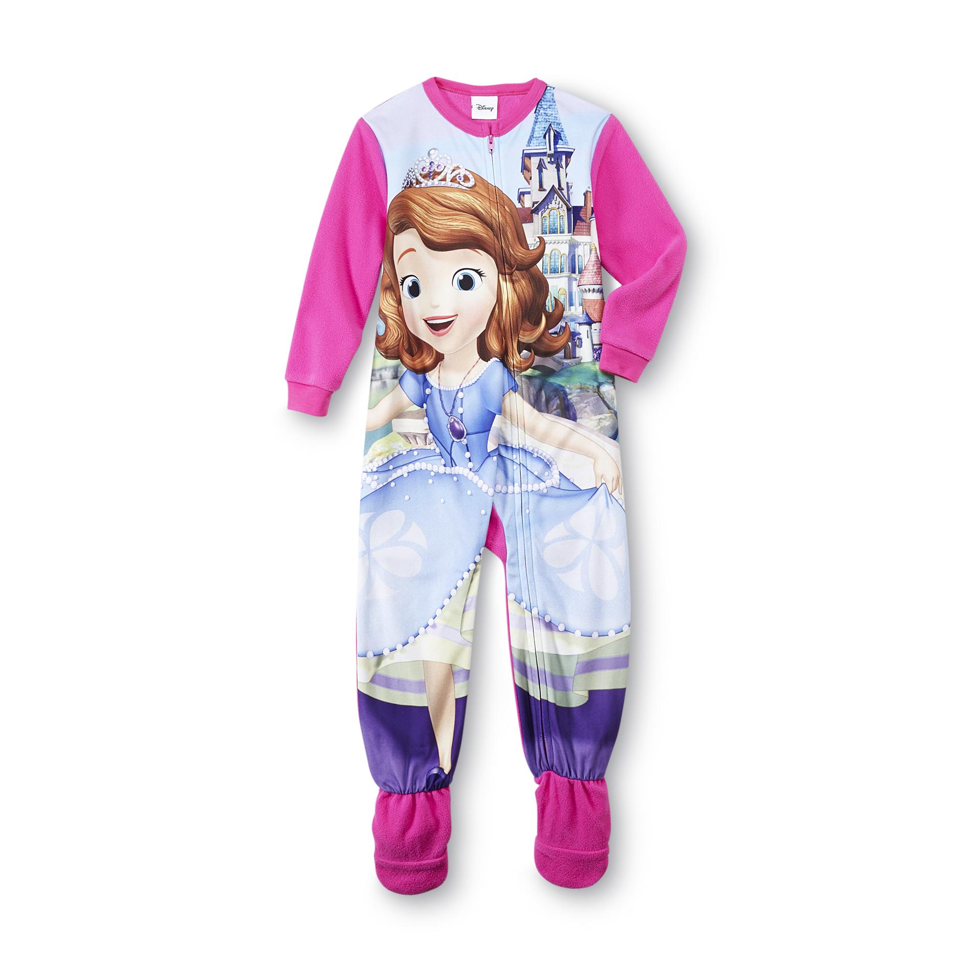 Disney Sofia the First Infant & Toddler Girl's Fleece Footed Pajamas