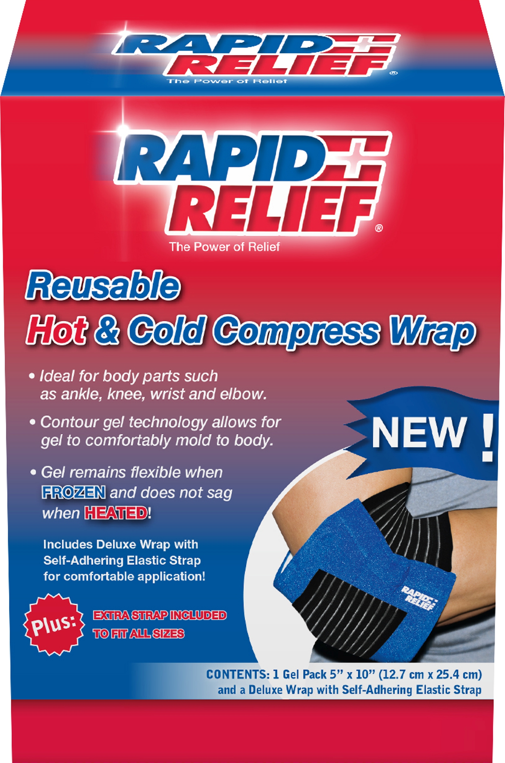 OWN BRAND PACKER Rapid Relief Hot and Cold Deluxe Reusable Univ  1 Ct (12.7 cm x 25.4 cm)