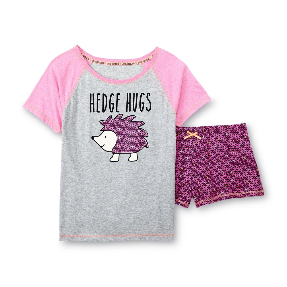 Joe Boxer Women's Pajama Top & Shorts - Hedgehog