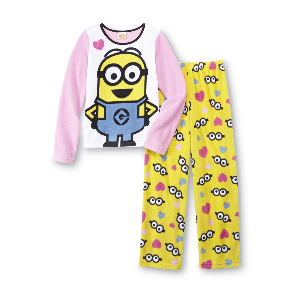 Illumination Entertainment Girl's Fleece Pajamas - Minion