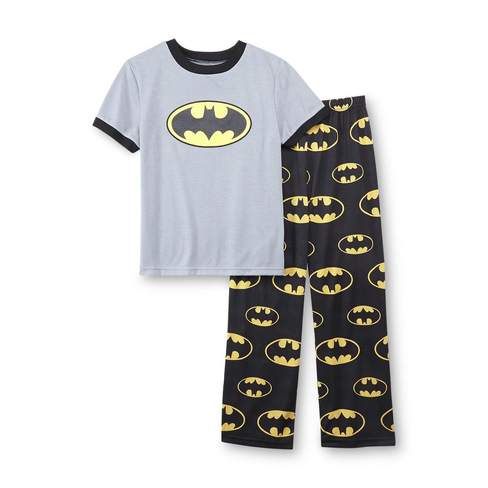 DC Comics Batman Boy's Short-Sleeve Pajamas - Bat Symbol
