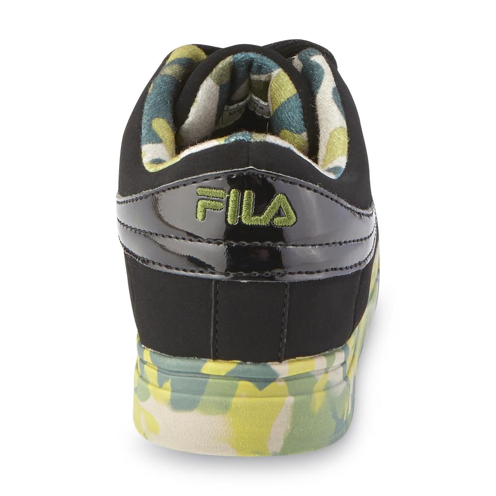 Fila Boy's Vulc 13 Mashup Black/Green/Camouflage Sneaker