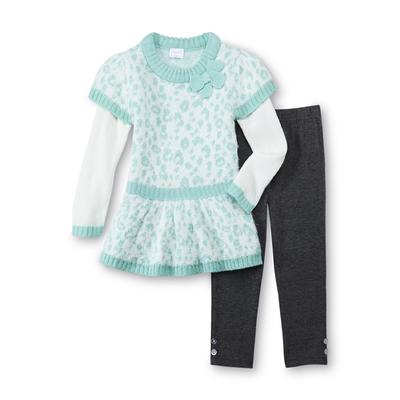 WonderKids Infant & Toddler Girl's Sweater & Leggings - Leopard Print