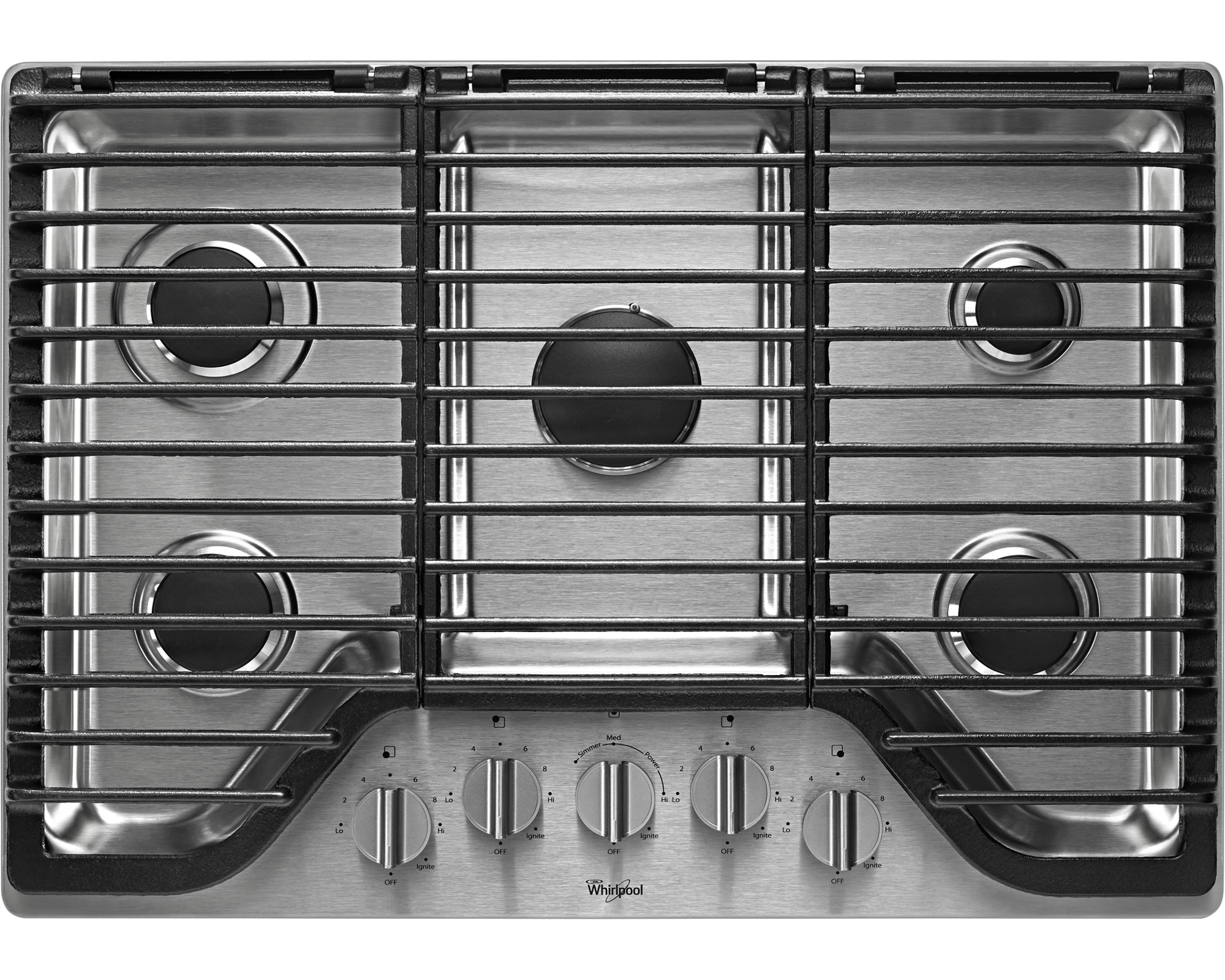 Whirlpool Wcg97us0ds 30 5 Burner Gas Cooktop W Flexheat Burner