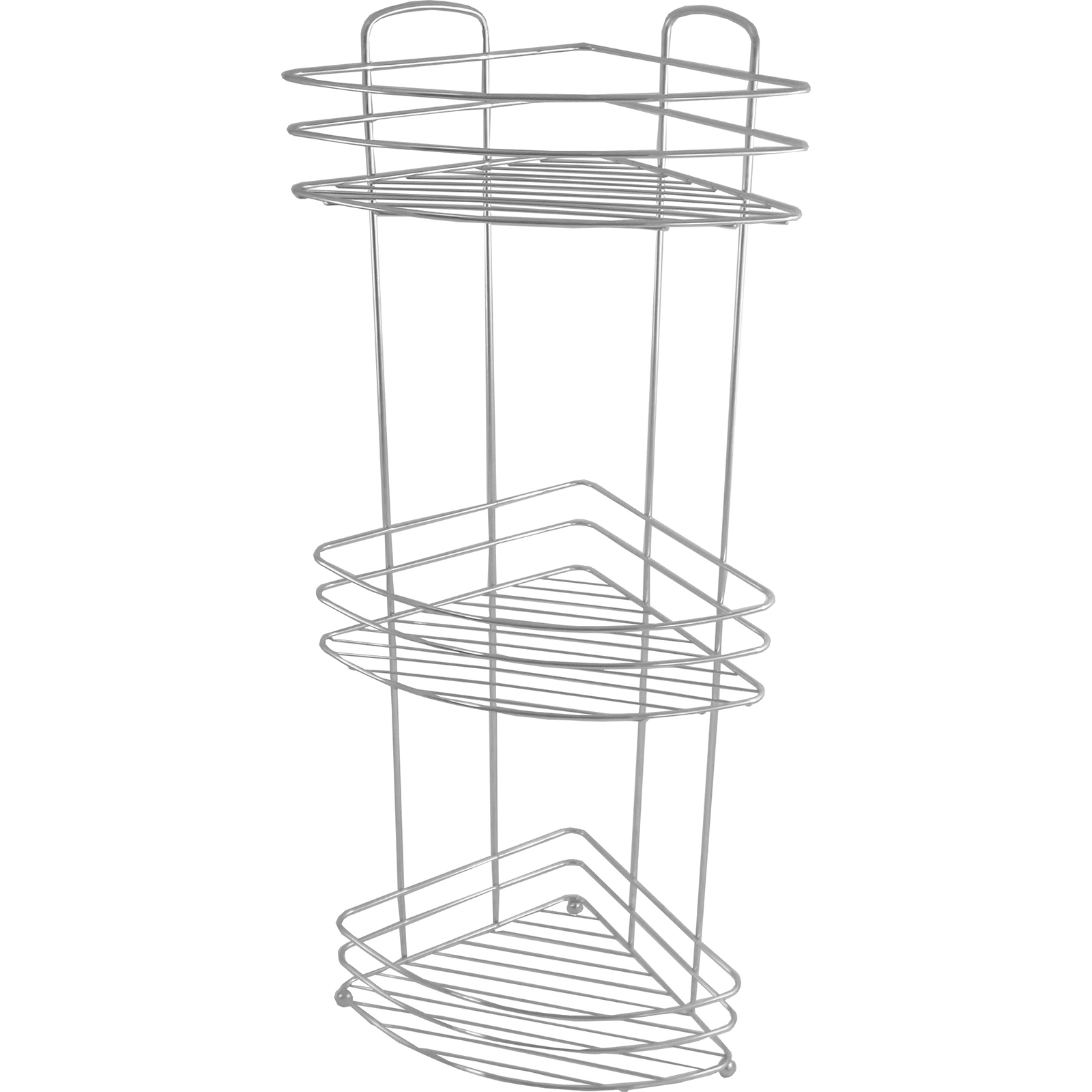 Exquisite Floor Caddy for the Corner 3 Tier Shelf Chrome Finish Shop
