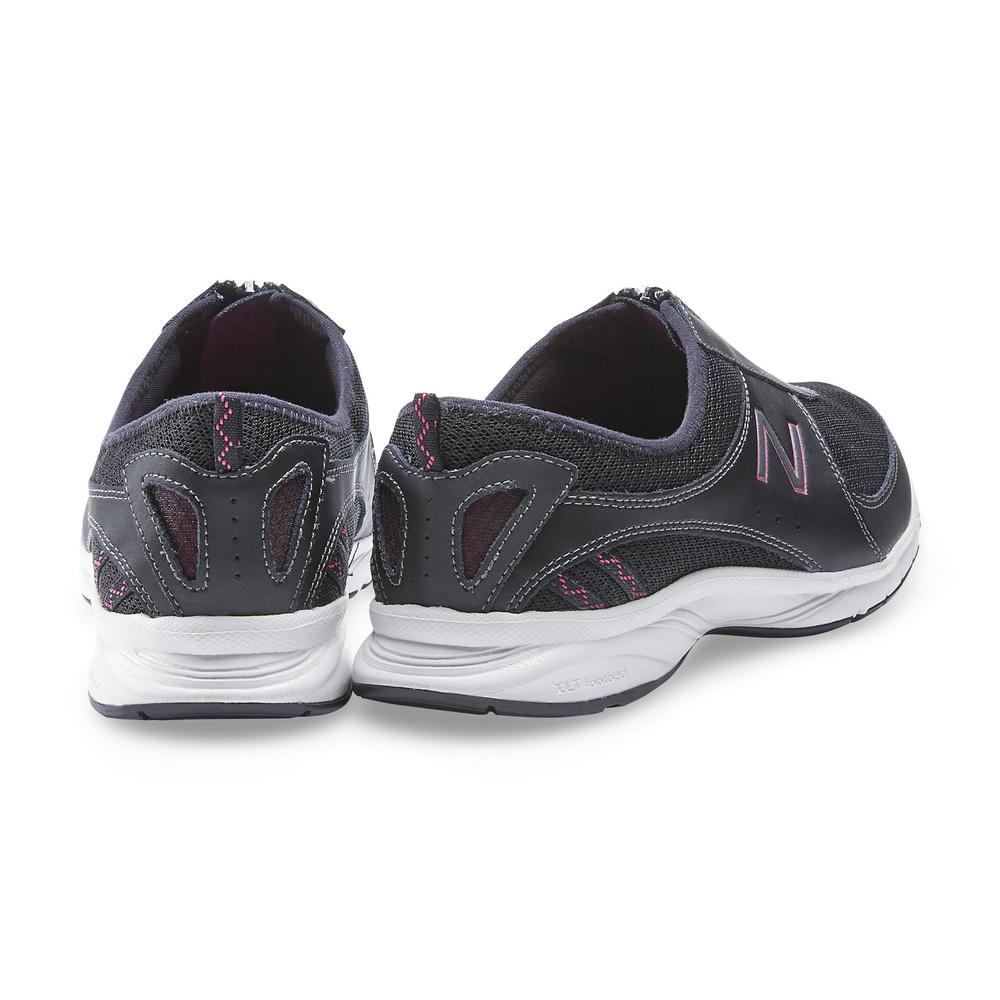 New Balance Women's Everlight 565 Black/Pink Zippered Walking Shoe - Wide Width Available