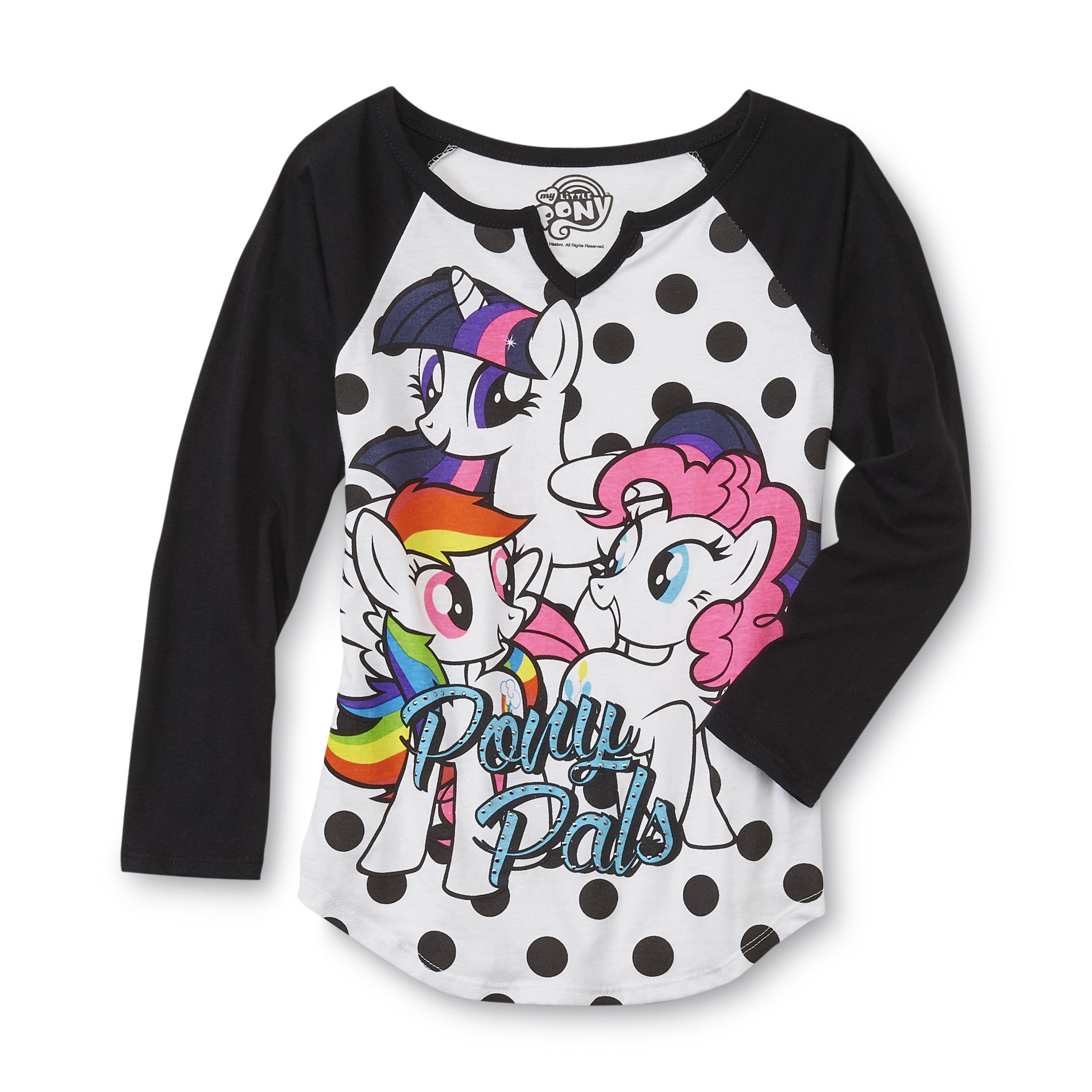 My Little Pony Girl's Long-Sleeve Graphic T-Shirt - Pony Pals