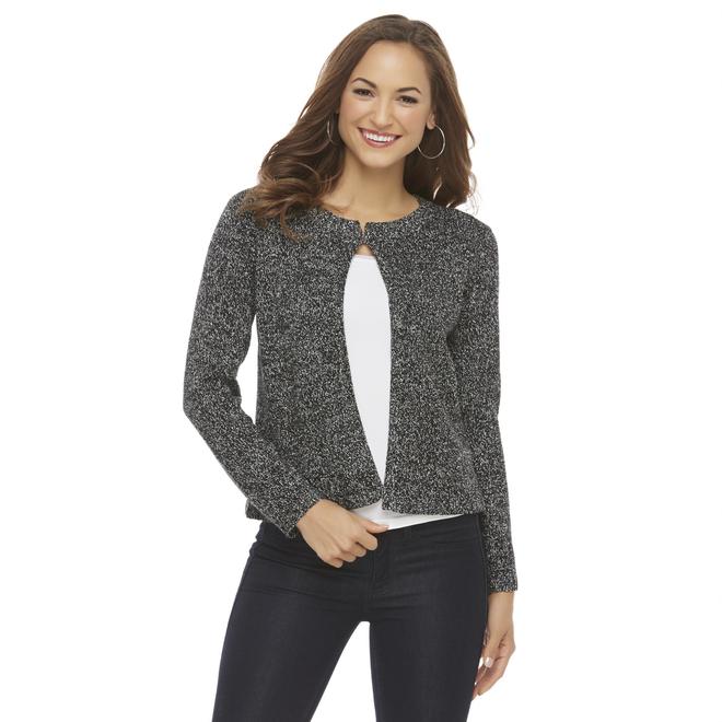 Covington Women's Boucle Flyaway Cardigan Sweater