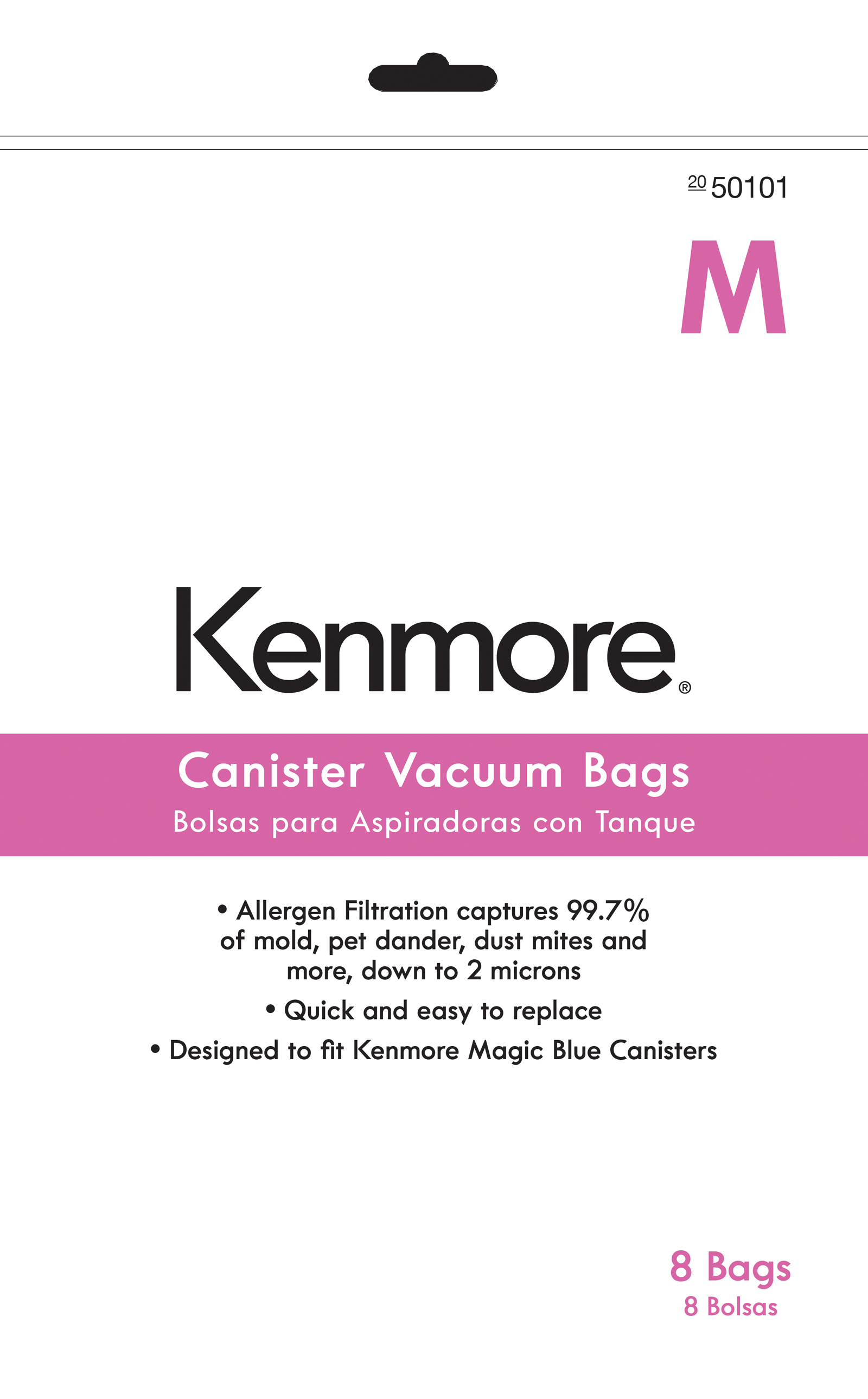 Kenmore KM48776-  Canister Vacuum Bag for M - 8 pk