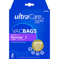 UltraCare UC64721-2  Vacuum Bags for Hoover&#8482; type I  Upright HEPA - 2 pk