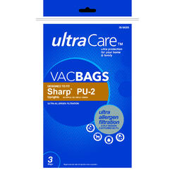 UltraCare UC48759-6  Vacuum Bags for Sharp&#8482; type PU-2 Upright Ultra Allergen - 3 pk
