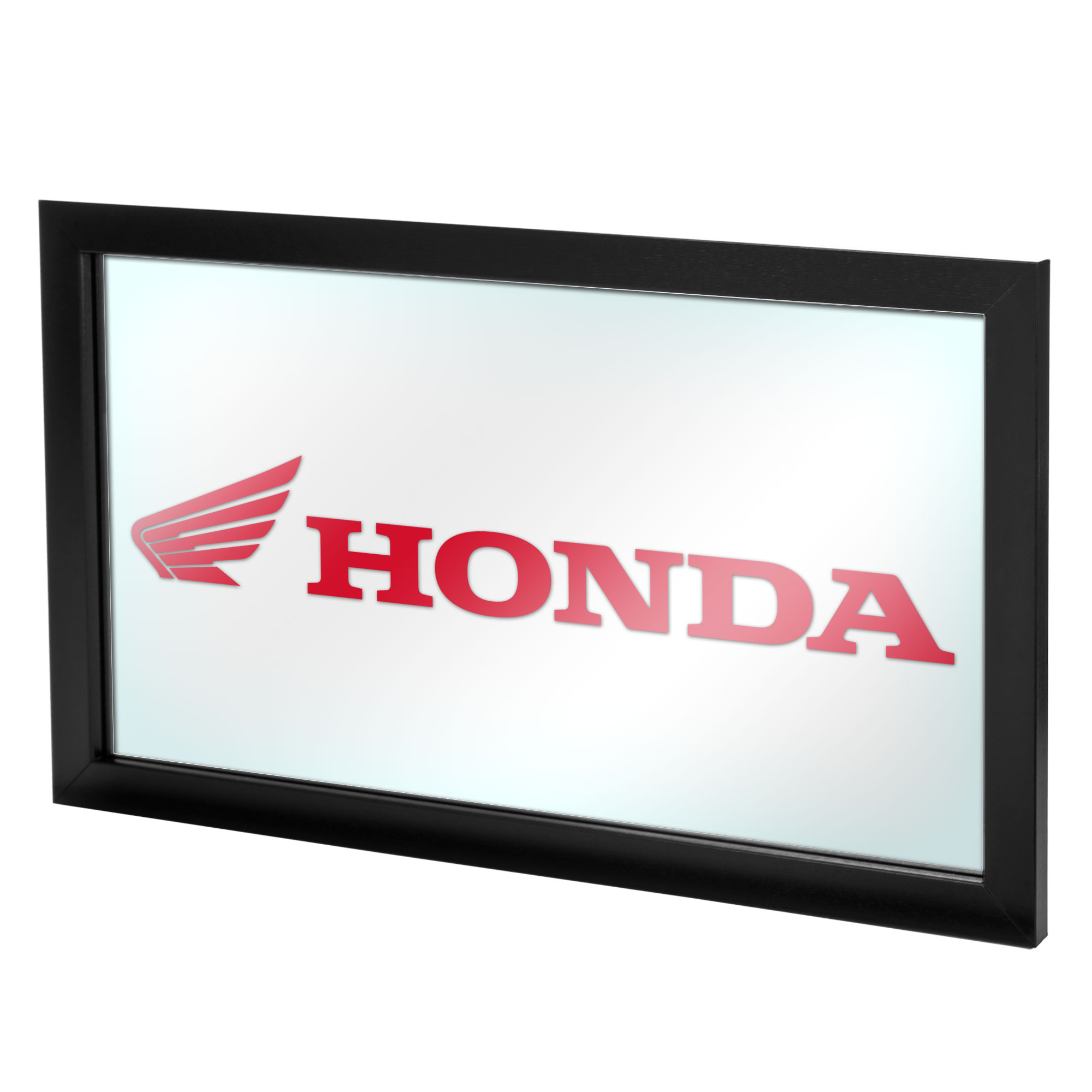 Honda Wing Logo Framed Logo Mirror