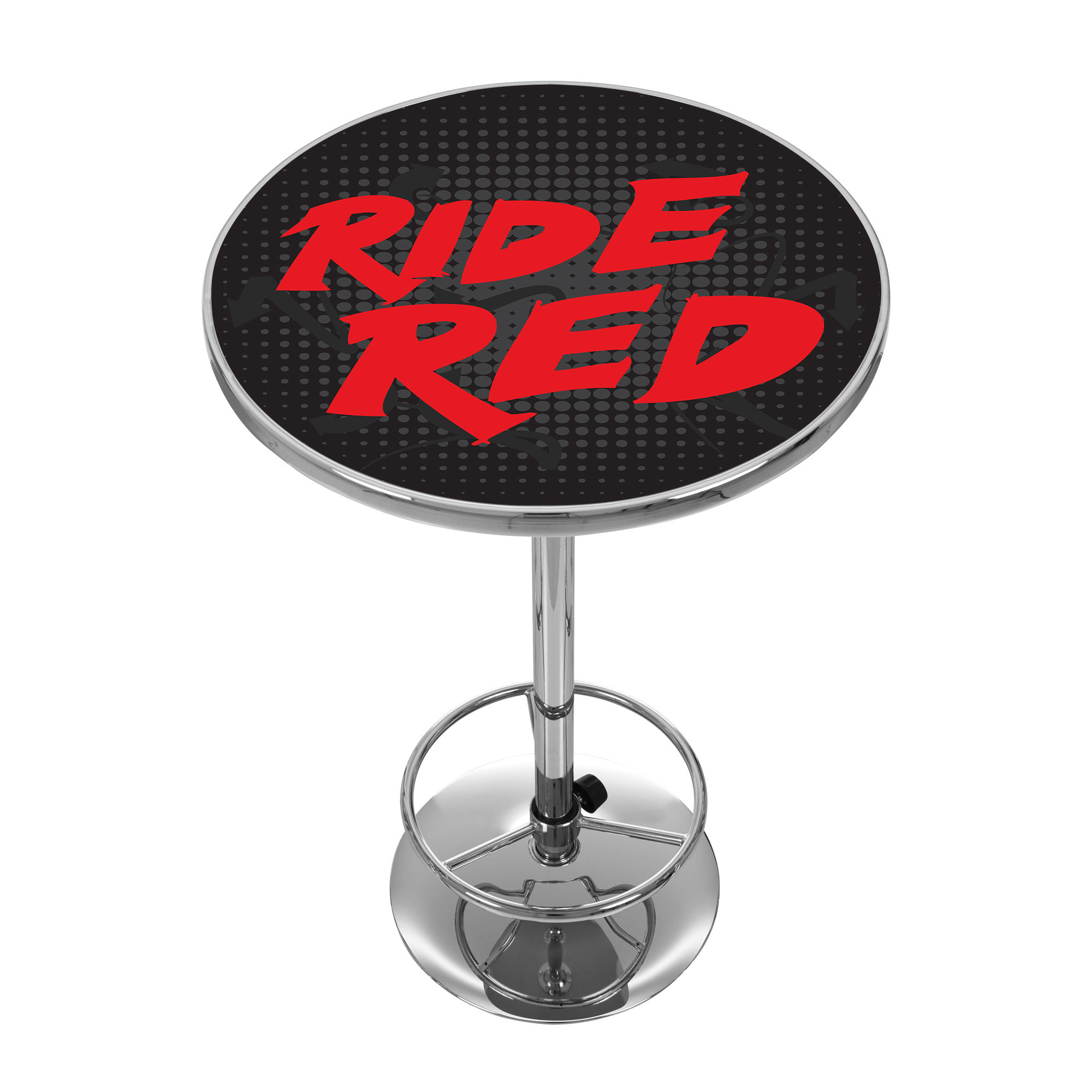 Honda Ride Red Chrome Pub Table
