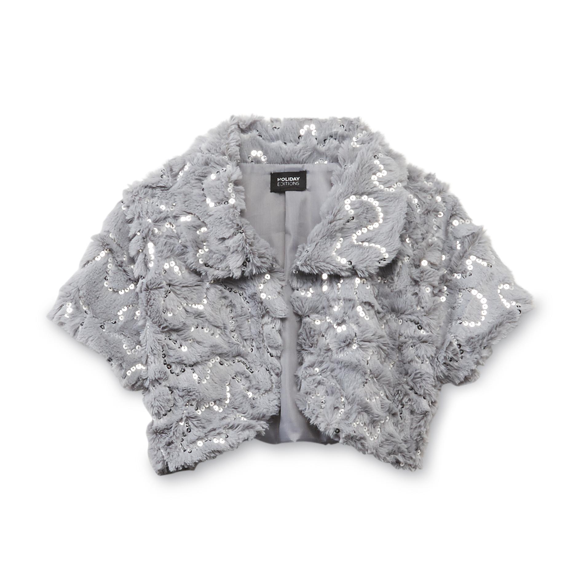 Holiday Editions Girl's Sequin Shrug
