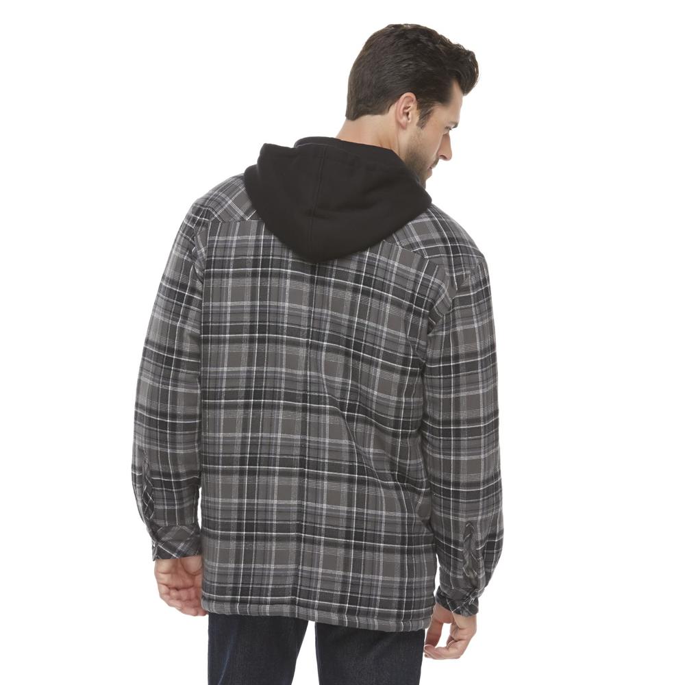 Genuine Dickies Men's Hooded Flannel Jacket - Plaid