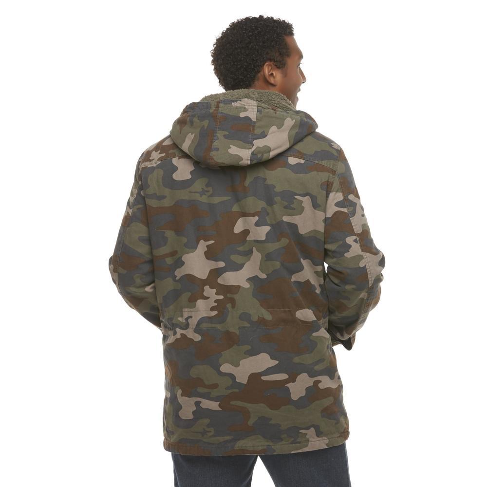 Northwest Territory Men's Big & Tall Hooded Canvas Jacket - Camouflage