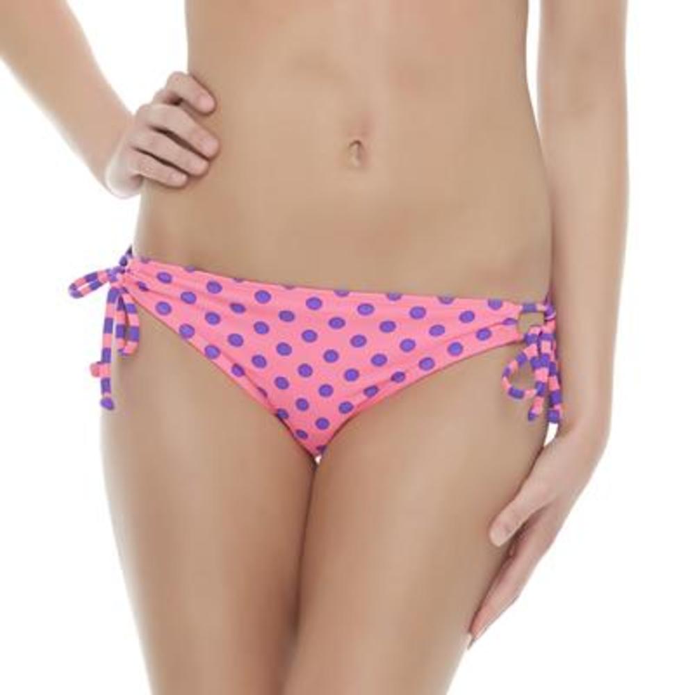 Joe Boxer Women's Keyhole Bikini Bottoms - Polka Dot & Striped