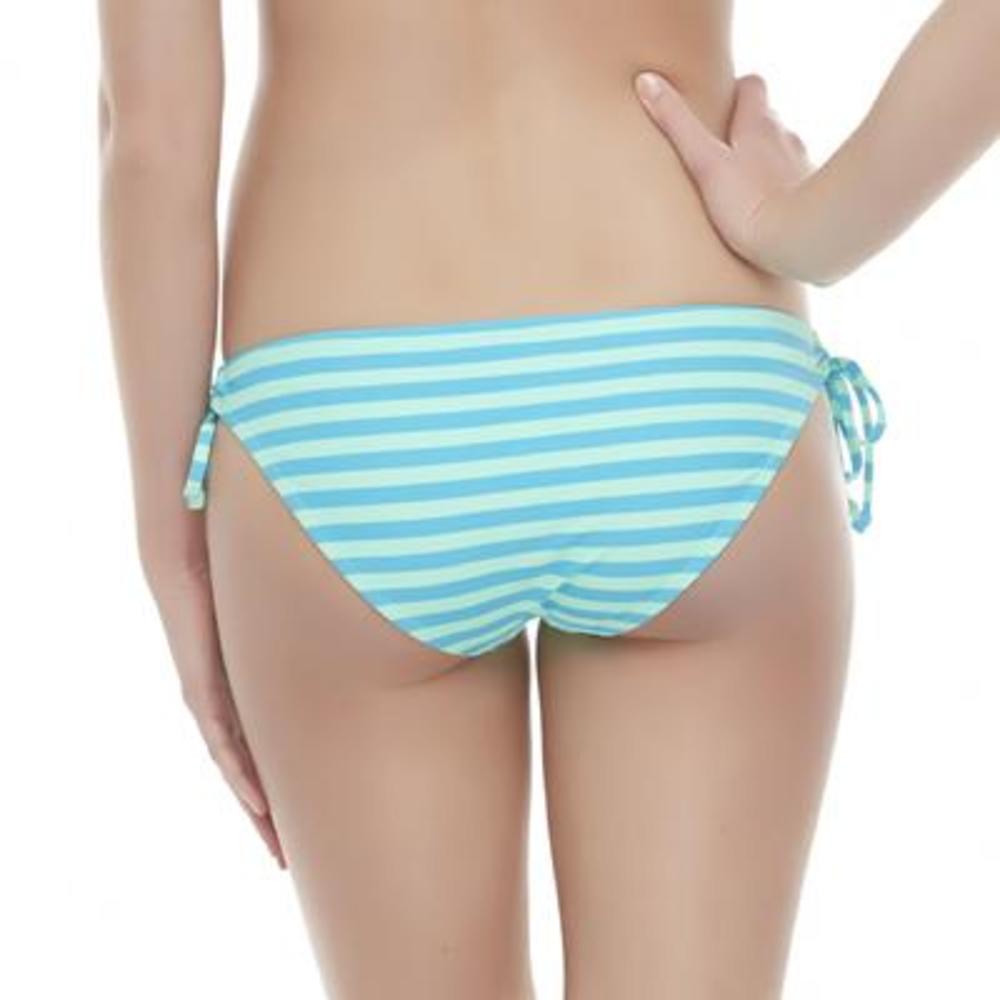 Joe Boxer Women's Keyhole Bikini Bottoms - Polka Dot & Striped