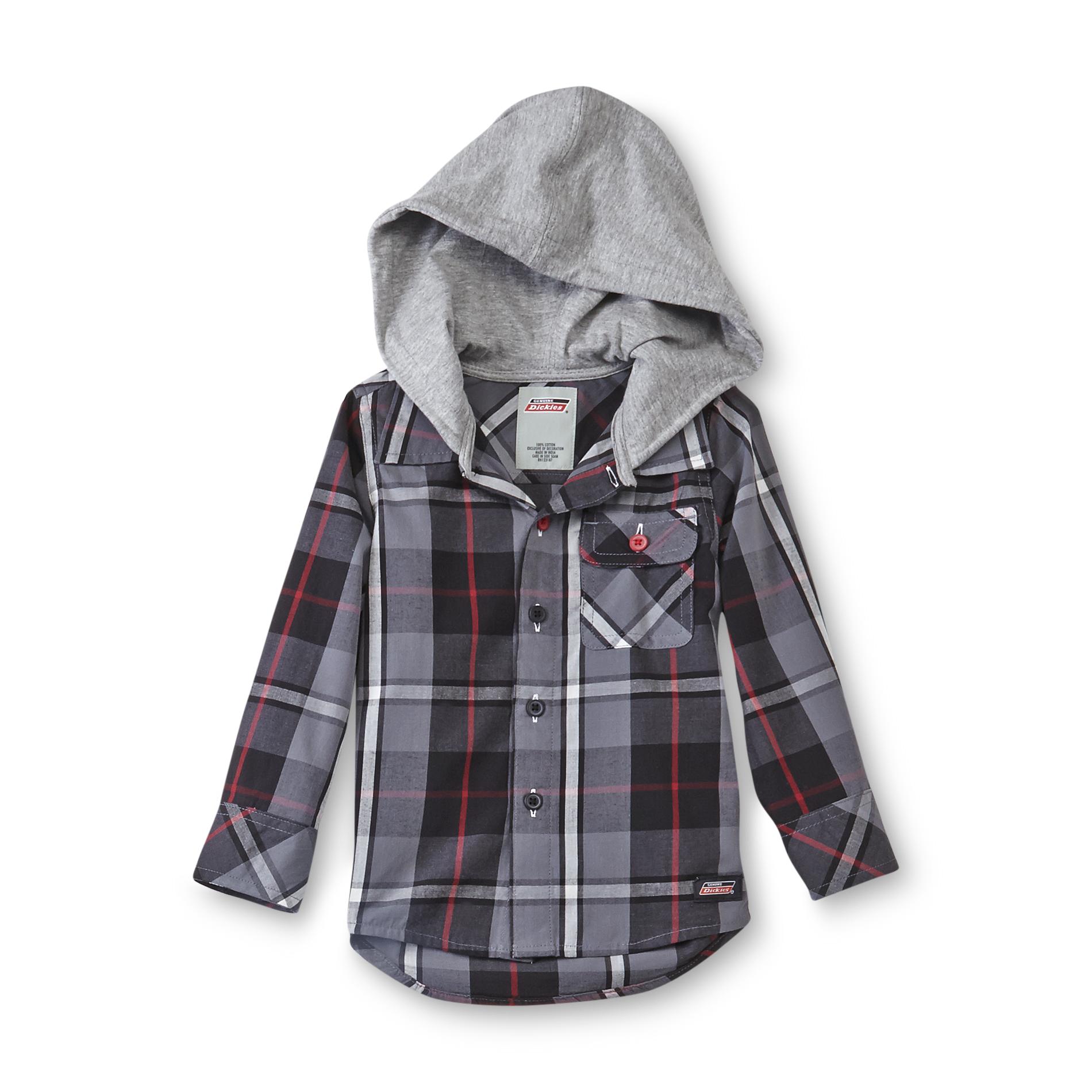 Dickies Toddler Boy's Button-Front Flannel Shirt - Plaid