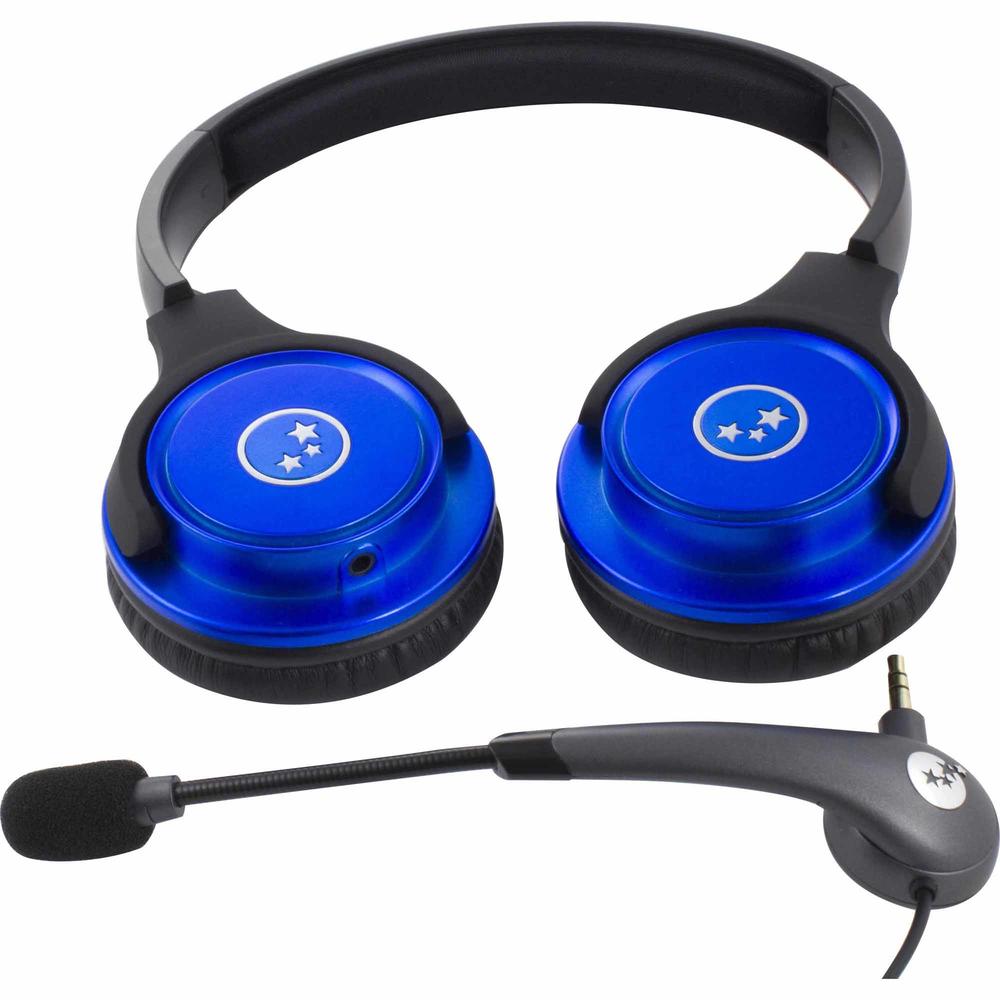 Able Planet TL210BLM-U Clear Voice&#8482; Telecom/Cellular Stereo Headphone w/ Linx&#174; Microphone &#8211; Blue