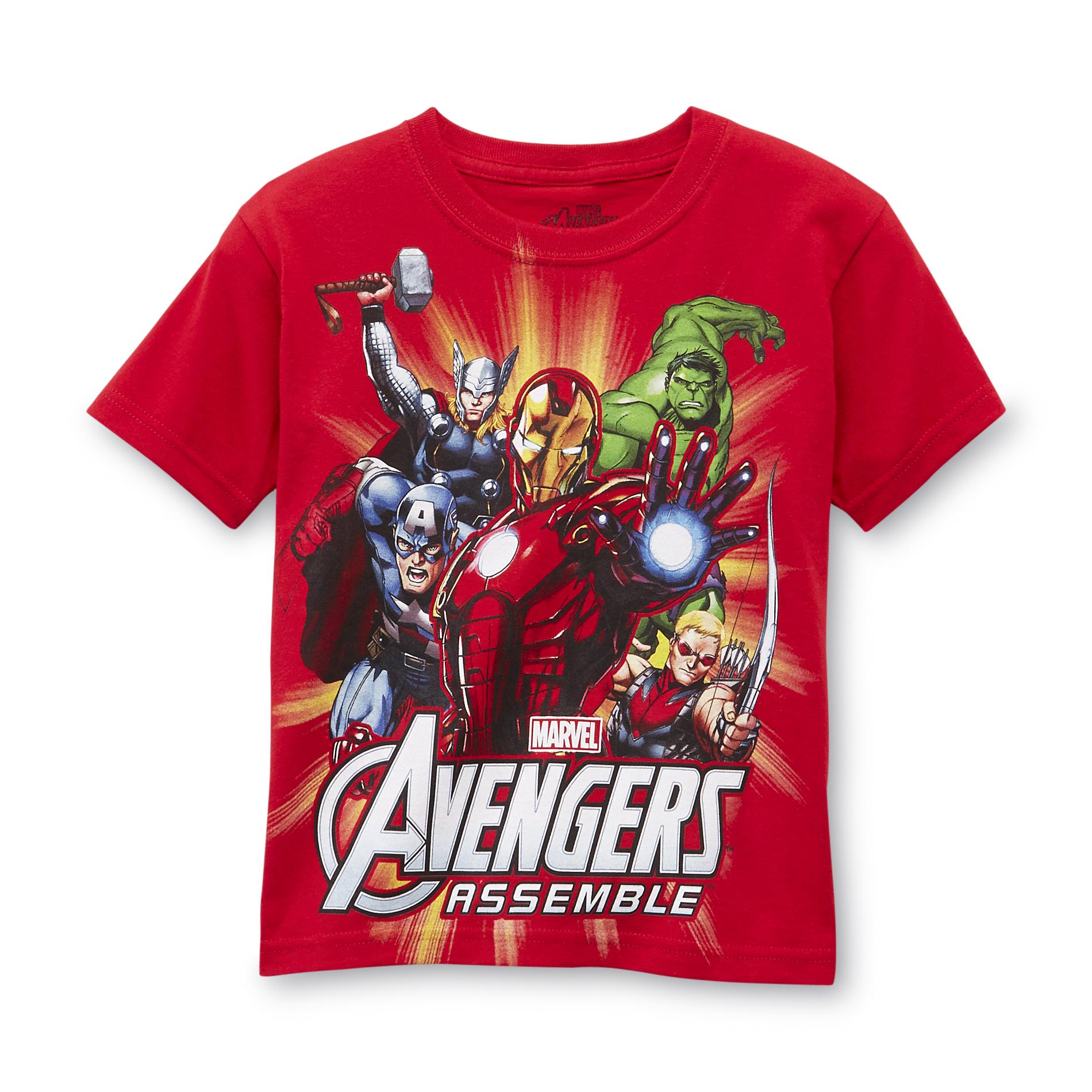 Marvel Comics Avengers Assemble Boy's Graphic T-Shirt