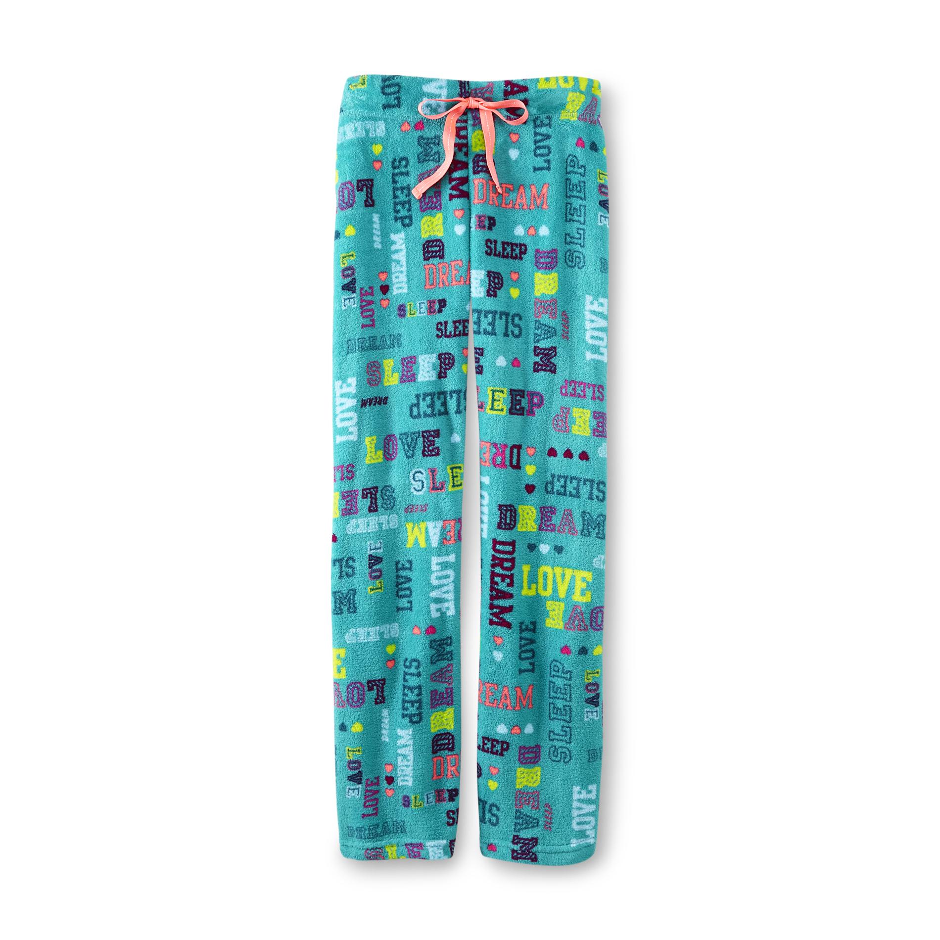 Joe Boxer Women's Fleece Pajama Pants Sleep Dream Love