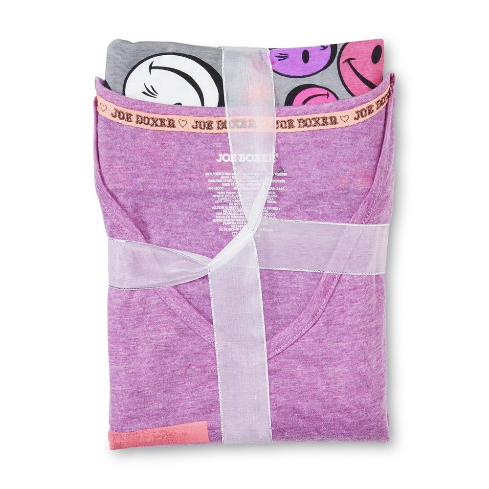 Joe Boxer Women's Sleep Shirt & Lounge Pants - Mr. Smiley