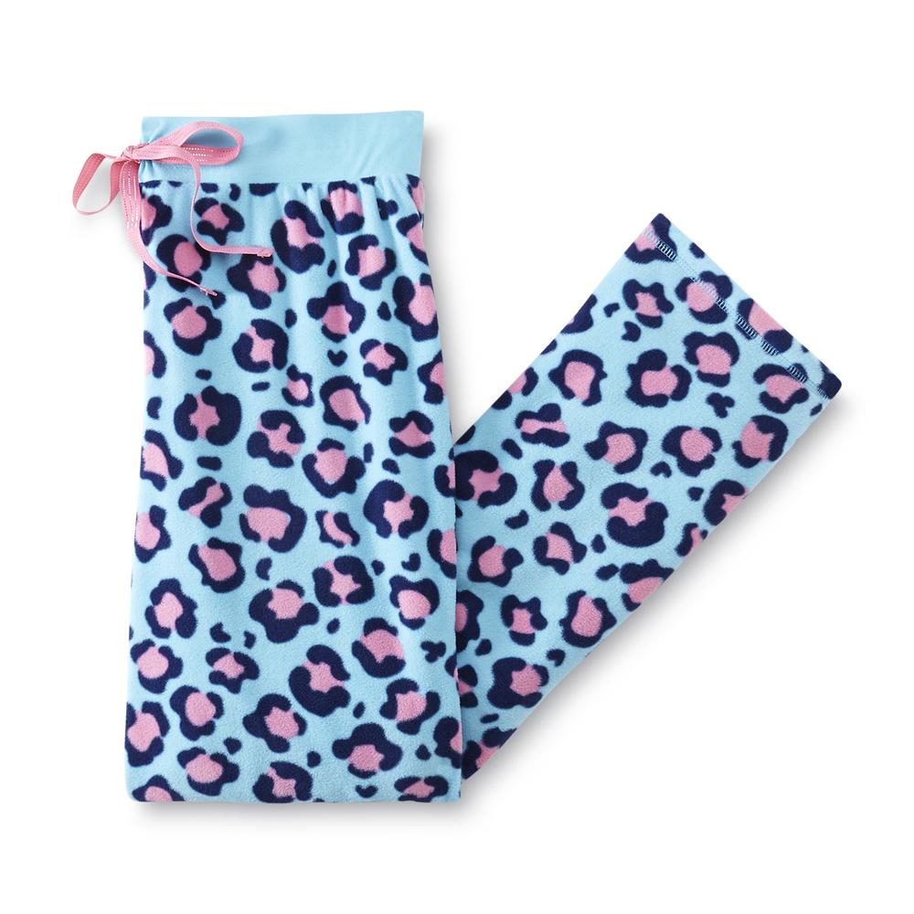 Joe Boxer Women's Fleece Pajama Pants - Leopard Print