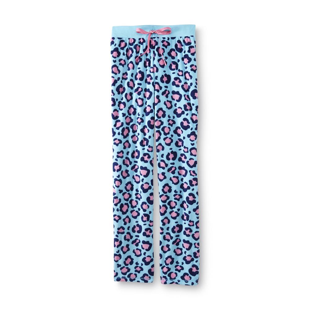 Joe Boxer Women's Fleece Pajama Pants - Leopard Print