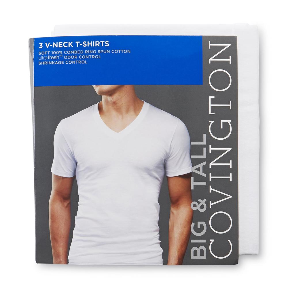 Covington Men's Big & Tall 3-Pack V-Neck T-Shirts