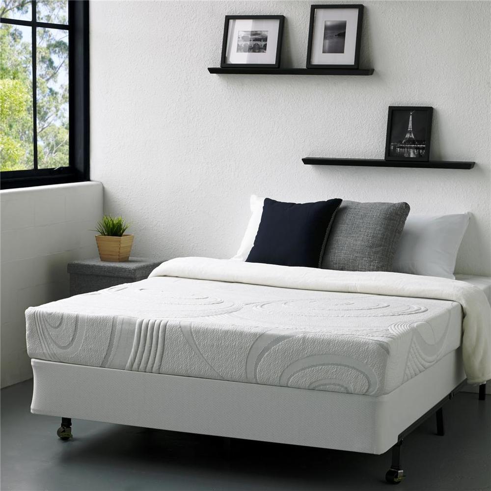 Night Therapy 9" Gel Infused Memory Foam and Spring Mattress & & Bi-Fold® Box Spring Set- Queen