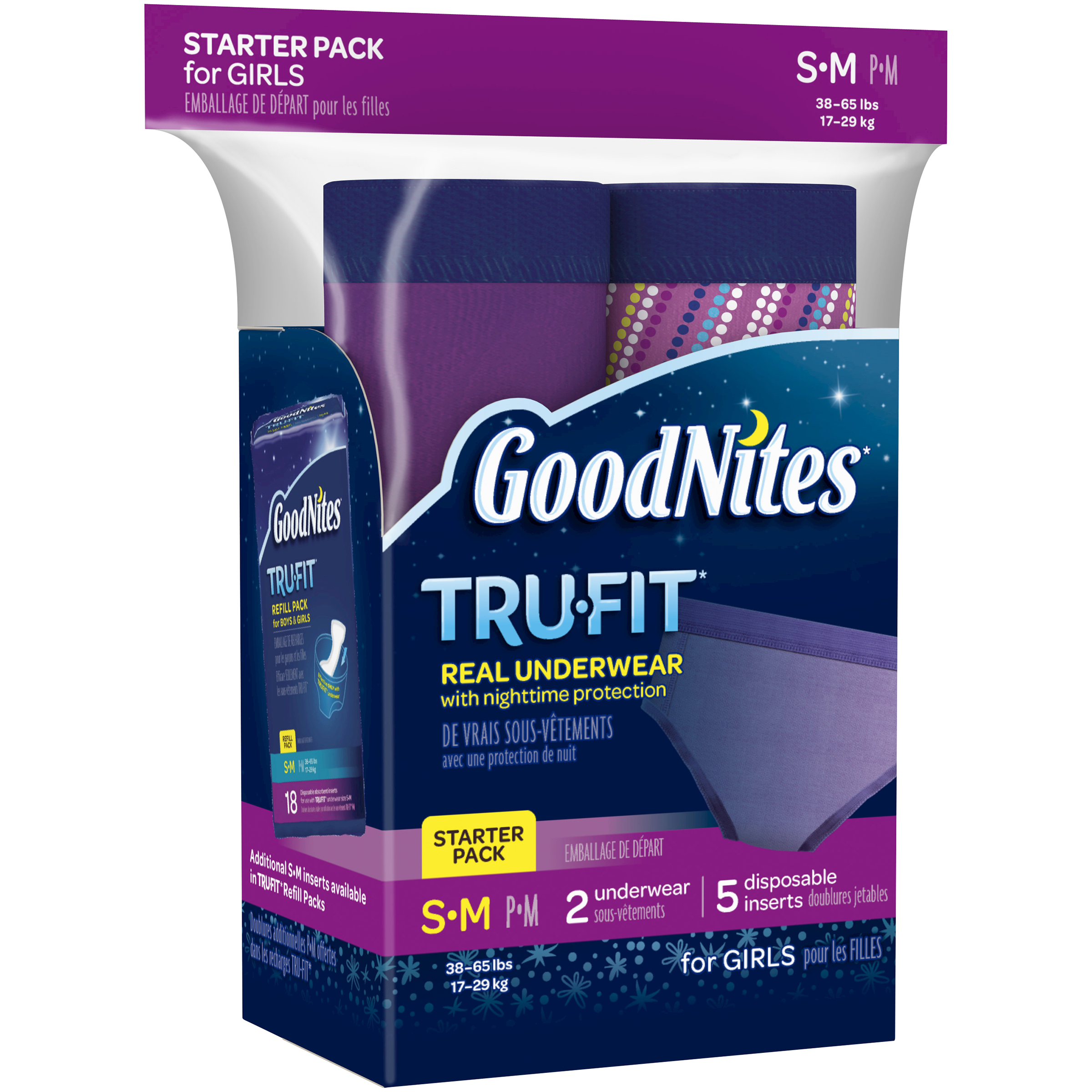 GoodNites True-fit Girl L/XL Starter Pack